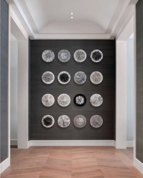 Icelandic Circles | Wall Sculpture in Wall Hangings by Liz Robb. Item composed of canvas