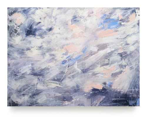 Cascading | Oil And Acrylic Painting in Paintings by Dana Mooney Art. Item composed of canvas compatible with contemporary style
