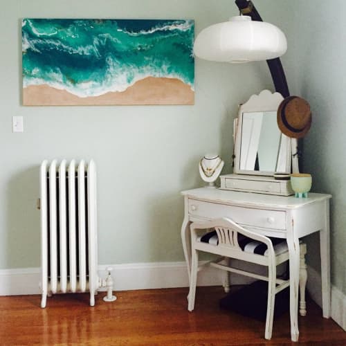 Ocean Soul | Oil And Acrylic Painting in Paintings by Rebecca Brianceau. Item composed of canvas