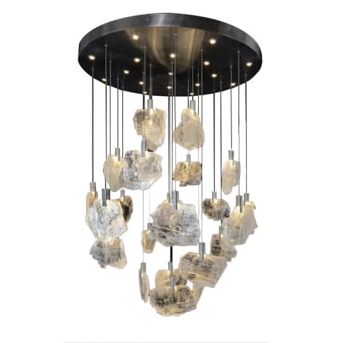 SJ2106 MOONLIGHT SANTANA | Chandeliers by alanmizrahilighting | New York in New York. Item made of metal & glass