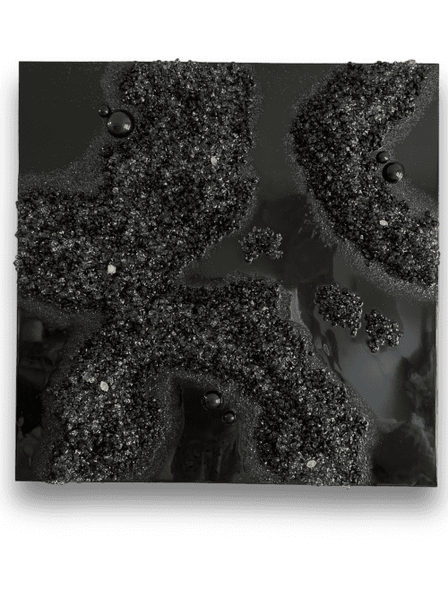 Dancing Midnight C | Mixed Media by Aga Art Studio