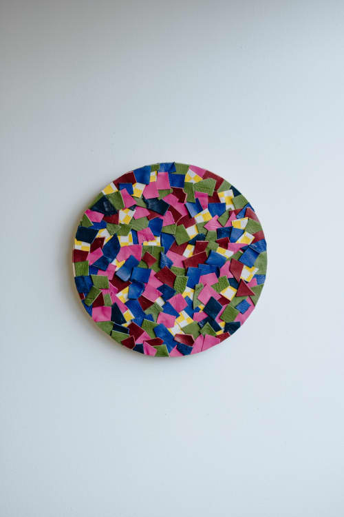 Warm Peace | Mixed Media by Corrie in Color. Item composed of leather in contemporary style