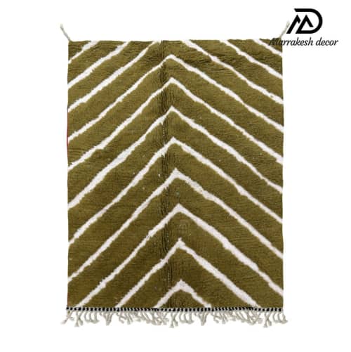 Moroccan Berber Rug - Handcrafted Moroccan Handmade Rug | Area Rug in Rugs by Marrakesh Decor. Item made of wool works with boho & mid century modern style