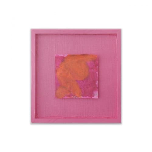Etnografica Magenta III | Mixed Media by Kim Fonder. Item made of fabric with paper