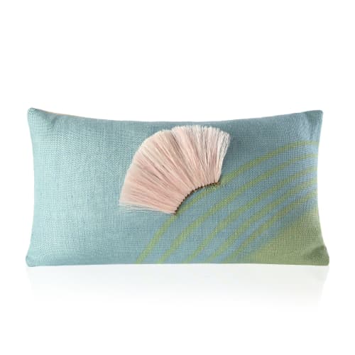 uthingo lagoon | Cushion in Pillows by Charlie Sprout. Item made of cotton