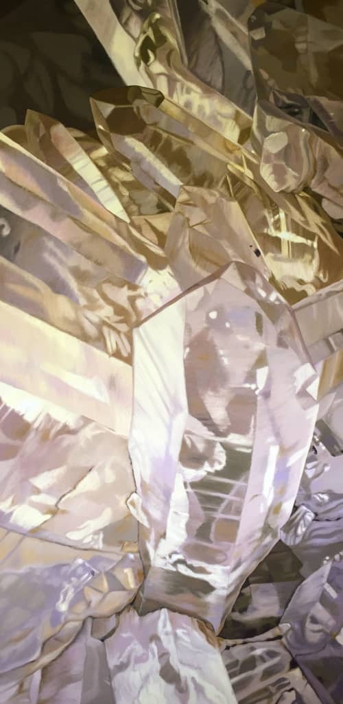 Quartz 2 | Oil And Acrylic Painting in Paintings by Chloe Hedden. Item composed of canvas