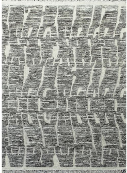 Ancient- Handknotted rug | Decorative Objects by Shaheran Ansari. Item composed of cotton in boho or contemporary style