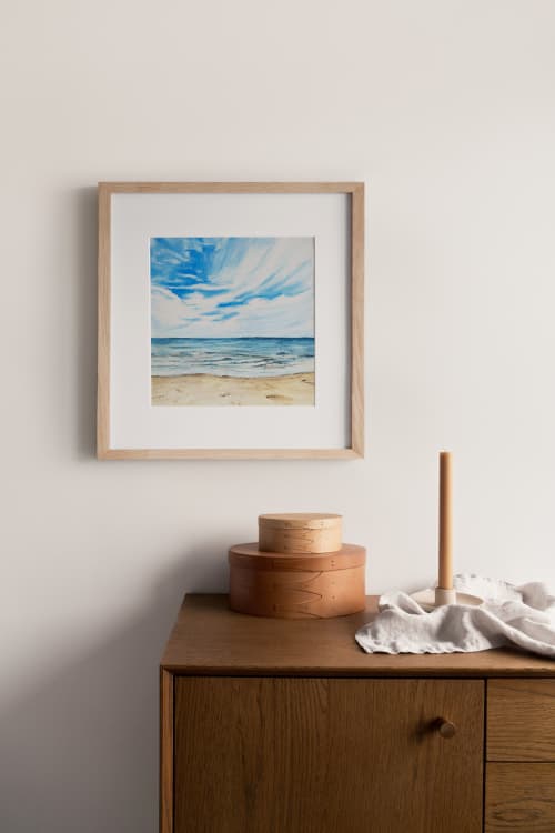 "Cape Charles Dreamin'" square print | Prints by Coleman Senecal Art. Item made of paper