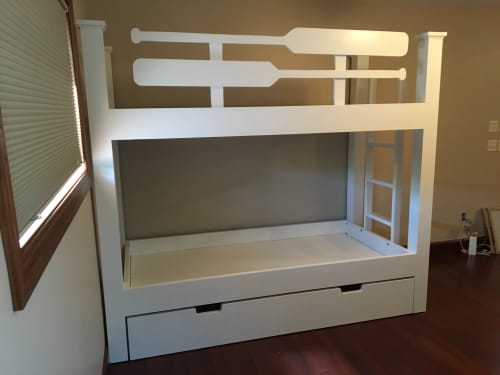 Acadia Loft and Bunk Beds | Beds & Accessories by Fletcher House Furniture. Item composed of maple wood