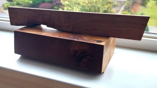 Decorative Silver Maple Salt Box | Decorative Box in Decorative Objects by SjK Design Studios. Item composed of maple wood compatible with contemporary and country & farmhouse style