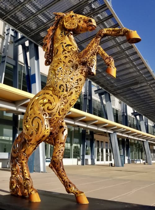 Pierre Riche | Public Sculptures by Pierre Riche Art. Item made of steel