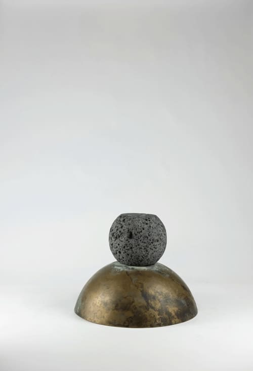 Primitivo 03 | Vessels & Containers by gumdesign. Item composed of bronze and marble in contemporary style