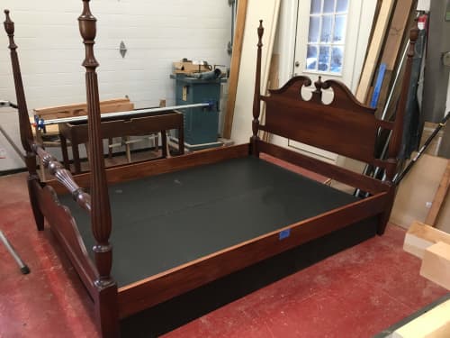 Queen's Bed | Beds & Accessories by Fletcher House Furniture. Item composed of wood