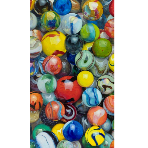 'Marbleous' Fine Art Print | Prints in Paintings by Jenny Stewart's Fine Art. Item made of aluminum works with contemporary & industrial style