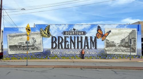 The Brenham mural | Street Murals by Anat Ronen
