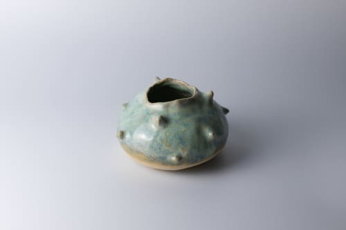 soft relief study vase 13 | Vases & Vessels by Ashley Perez. Item composed of ceramic in minimalism or contemporary style