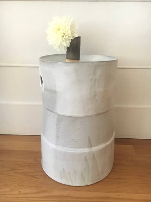 Round Table | Side Table in Tables by Len Carella. Item made of stoneware