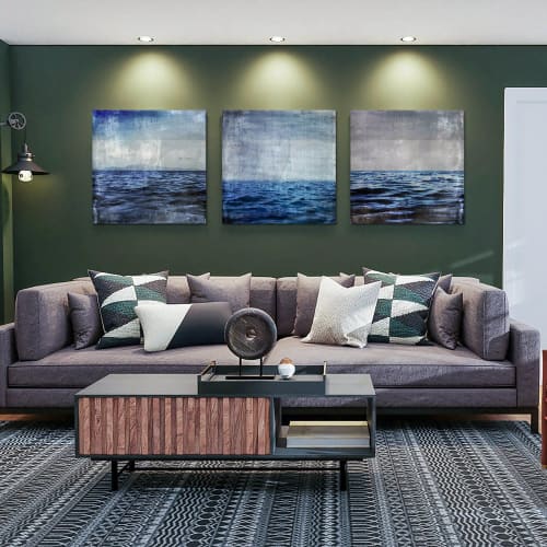 Art for Residential Interior in Squaw Valley | Mixed Media by Sven Pfrommer. Item composed of glass and synthetic