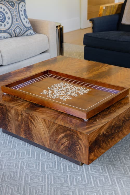 Tree of Life Tray | Decorative Tray in Decorative Objects by Dorset & Pond. Item composed of wood