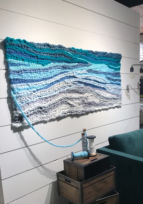 Braided Woven Wall Hanging | Macrame Wall Hanging in Wall Hangings by Emily Barton Design. Item composed of fabric and fiber