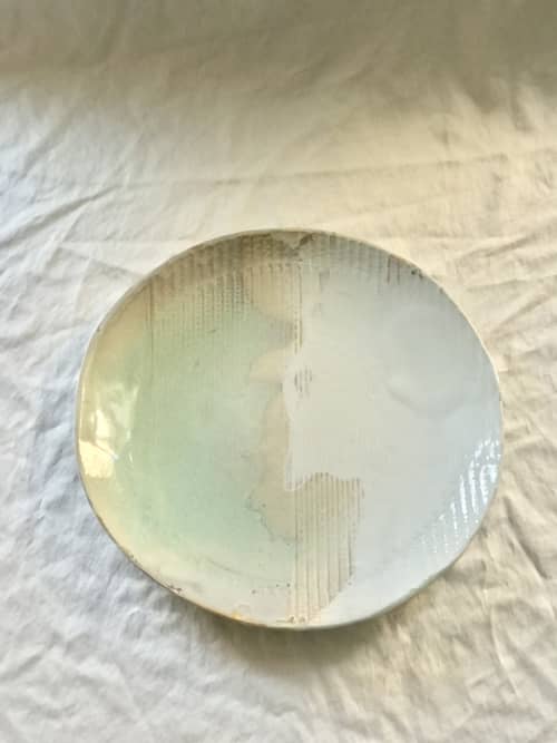 Porcelain Pattern Platter - Playa | Serveware by LiLi Jackson Studio | Brooklyn in Brooklyn. Item composed of stoneware compatible with contemporary and japandi style