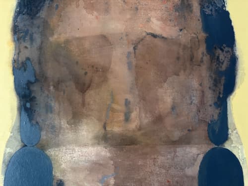 The Bijouterie in Pink by Gela Mikava | Mixed Media in Paintings by Gela Mikava. Item made of canvas compatible with contemporary style