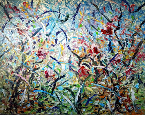 Sussurri tra i rami | Oil And Acrylic Painting in Paintings by Puliafico Antonino