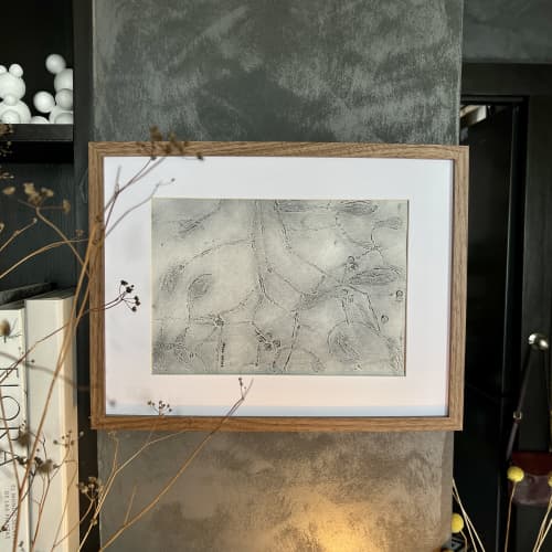 Bush Diamond flower | Mixed Media by IRENA TONE. Item compatible with minimalism and eclectic & maximalism style