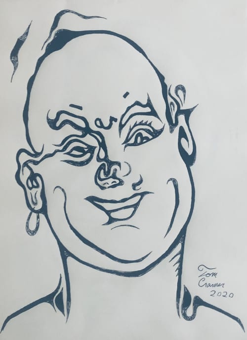 mr clean   india ink on paper | Drawings by Tom Cramer. Item composed of paper