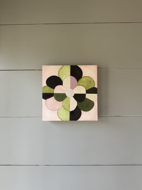 Untitled (Panel Study IV) | Oil And Acrylic Painting in Paintings by Hailey Young. Item composed of wood in minimalism or contemporary style