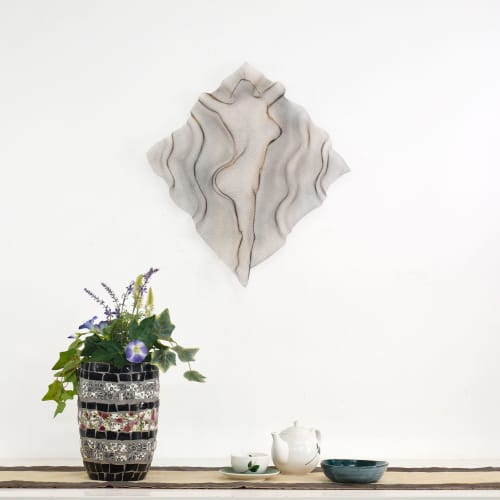 Metal Wall art sculpture abstract torso | Wall Sculpture in Wall Hangings by NUNTCHI. Item made of steel works with art deco style