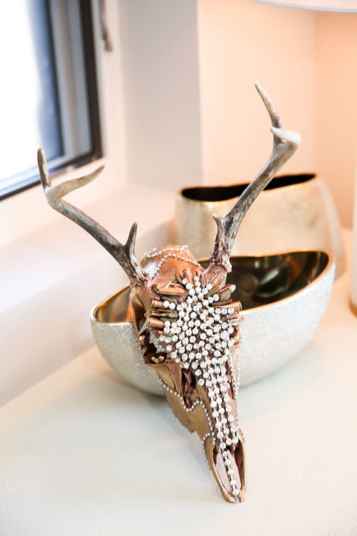 Copper Mule Deer Skull | Ornament in Decorative Objects by Gypsy Mountain Skulls. Item in contemporary or country & farmhouse style