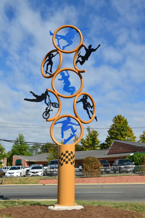 Skate Park | Public Sculptures by Jeff Hall Studio. Item composed of steel