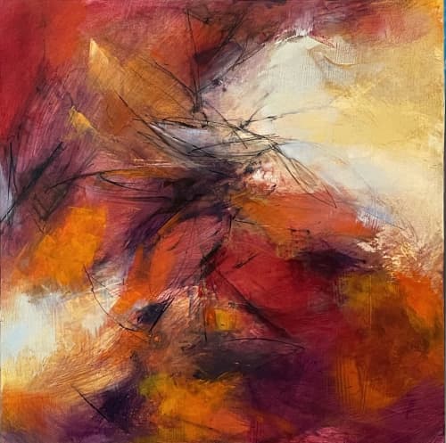 Fire Flight | Mixed Media in Paintings by AnnMarie LeBlanc