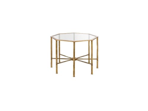 bamboo 05 | Side Table in Tables by Bronzetto. Item made of brass with marble