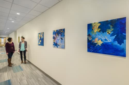 Summer Nights and Falling Leaves Series | Prints by Casey Blanchard | Boston Children's Hospital in Boston. Item composed of aluminum