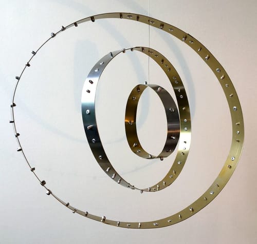 Sputnik II - Kinetic Sculpture | Sculptures by Claudine Gevry Studio | Umbra & Lux in Vancouver. Item composed of aluminum