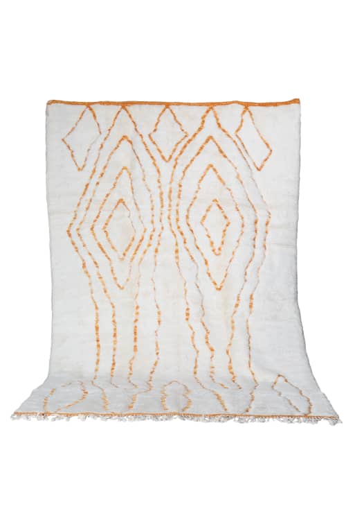 Contemporary Beni Ourain Moroccan Rug | Area Rug in Rugs by Kechmara Designs. Item made of fabric with fiber