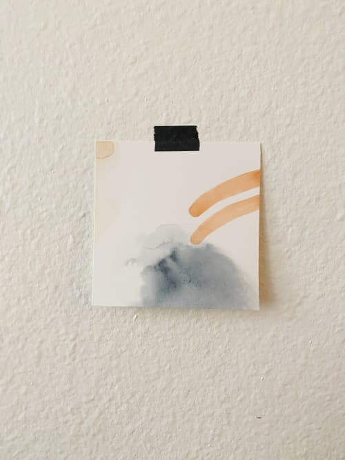Mini #10 | Watercolor Painting in Paintings by Quinn Dimitroff. Item made of paper