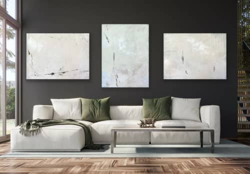Beneath the Layers 02 | Mixed Media by Vanessa Pineda Fox. Item works with minimalism & contemporary style
