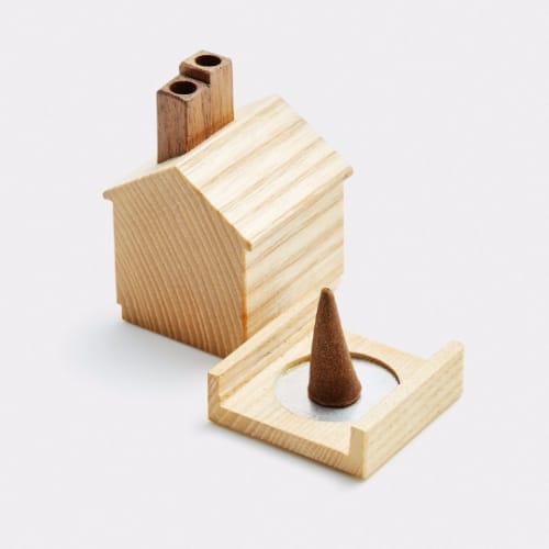 "Little Cottage" Incense Burner | Incense Holder in Decorative Objects by Stoop Workshop. Item made of walnut