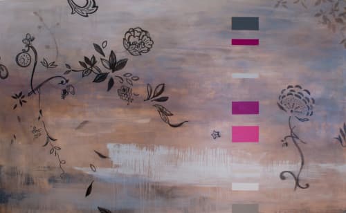 Dream Garden | Oil And Acrylic Painting in Paintings by Anna Jaap Studio
