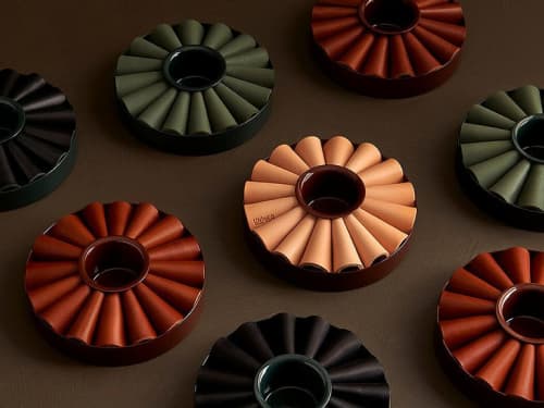 Bellis | Decorative Box in Decorative Objects by Uniqka. Item made of steel with leather