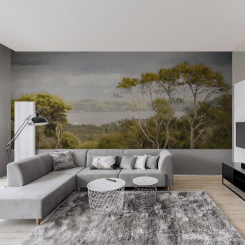 Sailing on Sunday | Wall Treatments by Jay Mason. Item compatible with mediterranean style