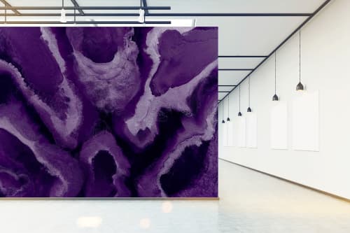 Jewel of Capri-P Wallpaper Mural | Wall Treatments by MELISSA RENEE fieryfordeepblue  Art & Design. Item made of paper works with contemporary & eclectic & maximalism style