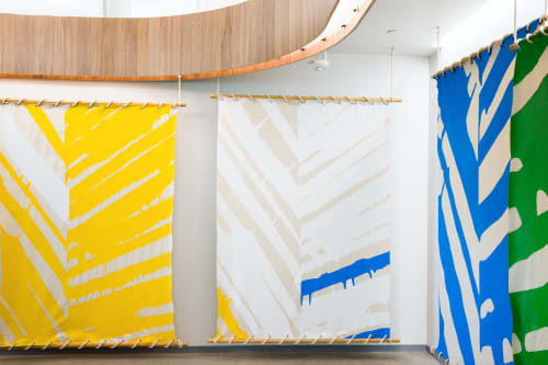 "Leaf Innards" | Wall Sculpture in Wall Hangings by ANTLRE - Hannah Sitzer | Google Events Center in Redwood City. Item made of canvas