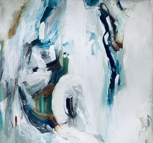 Adrift 1 🔴 | Oil And Acrylic Painting in Paintings by Darlene Watson Abstract Artist. Item composed of canvas & synthetic