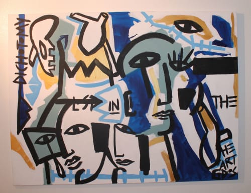 Dichotomy | Oil And Acrylic Painting in Paintings by Paula Gasparini-Santos. Item composed of canvas