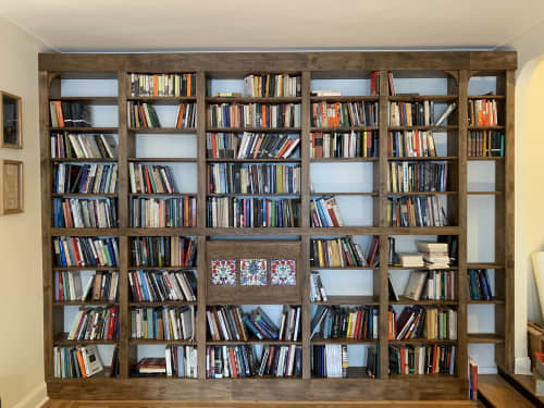 Custom Built In Bookshelf | Book Case in Storage by Chassie Studio. Item composed of wood