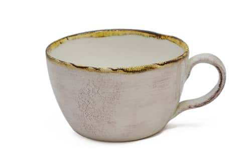 Ceramic Caffeine Cup | Drinkware by Living Sustainable Finds. Item composed of ceramic